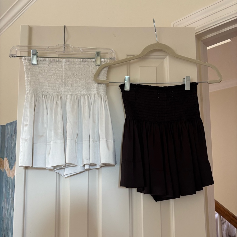 NATURAL LIFE daisy skort White and Black pack of 2